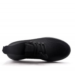 Men's textile lace-up basket