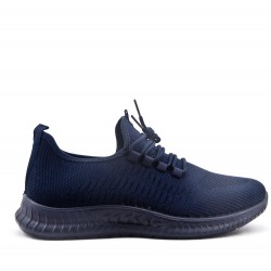 Men's textile lace-up basket