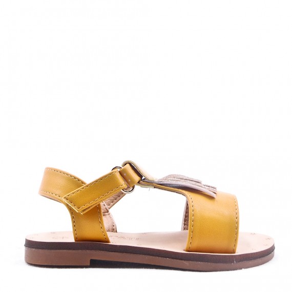 Sandale fille en simili cuir