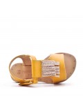 Sandale fille en simili cuir