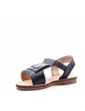 Girl's faux leather sandal