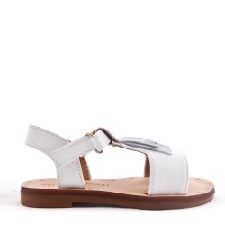 Sandale fille en simili cuir