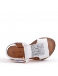 Sandale fille en simili cuir