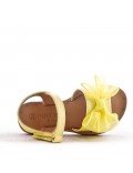 Girl's faux leather sandal