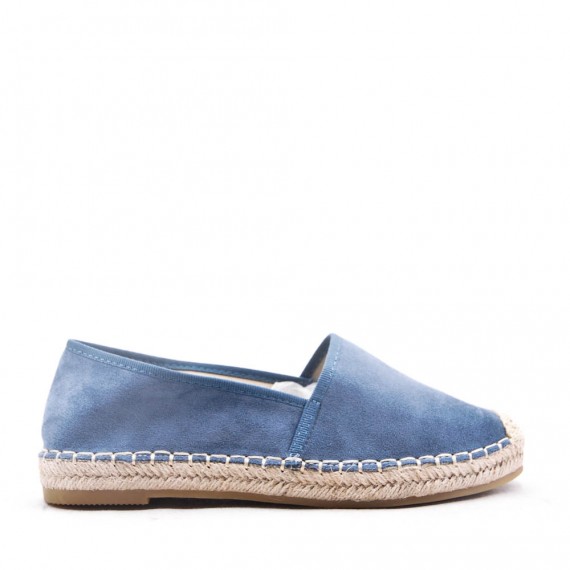 Faux Suede espadrilles in material mix for women