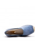 Faux Suede espadrilles in material mix for women