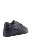 Women's faux leather lace up sneaker