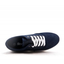 Men's textile lace-up basket