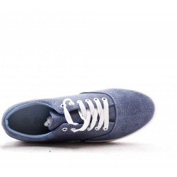 Men's textile lace-up basket