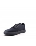 Men's textile lace-up basket