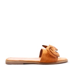 Women's faux suede slide