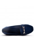Women's mocassin in faux suede 
