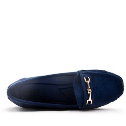 Women's mocassin in faux suede 