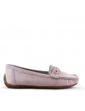Women's mocassin in faux suede 
