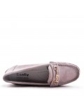 Women's mocassin in faux suede 