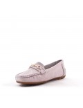 Women's mocassin in faux suede 