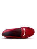 Women's mocassin in faux suede 