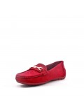 Women's mocassin in faux suede 