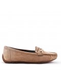 Women's mocassin in faux suede 