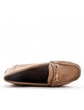 Women's mocassin in faux suede 