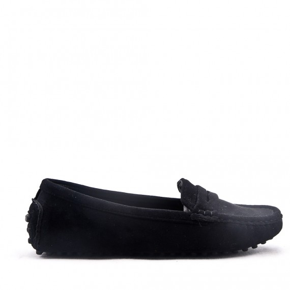 Women's mocassin in faux suede 