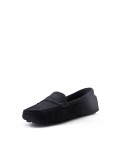 Mocassin en simili daim pour femme