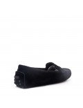 Mocassin en simili daim pour femme