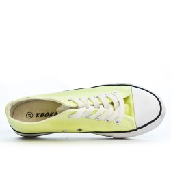 Canvas lace-up sneakers