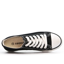 Canvas lace-up sneakers