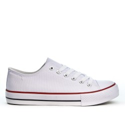 Canvas lace-up sneakers