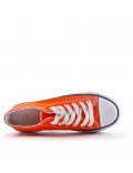 Canvas lace-up sneakers