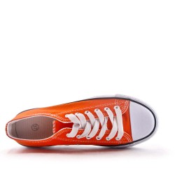 Canvas lace-up sneakers