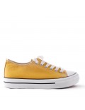 Canvas lace-up sneakers