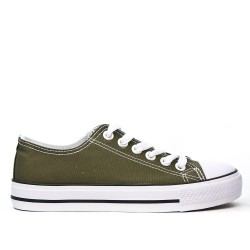 Canvas lace-up sneakers