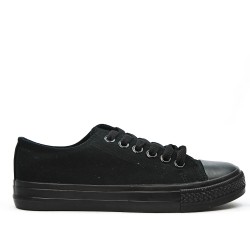 Canvas lace-up sneakers