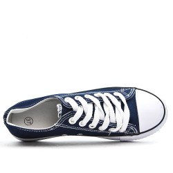 Canvas lace-up sneakers