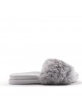 Slipper in mixed materials for women