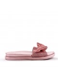 Slipper in mixed materials for women