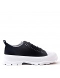 Lace-up sneaker with thick sole