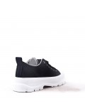 Lace-up sneaker with thick sole