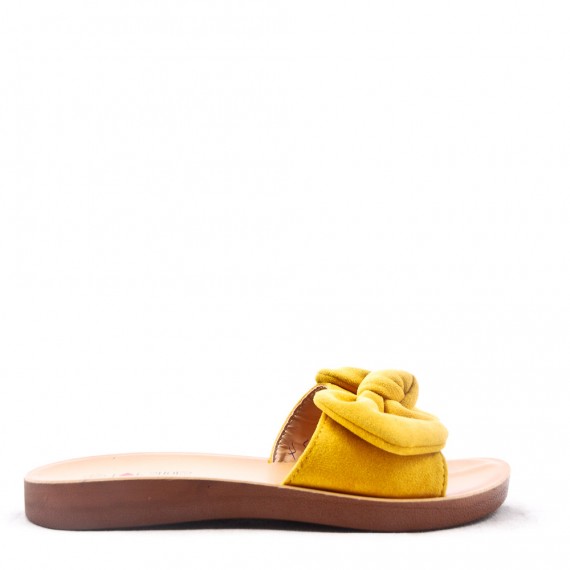 Women's faux suede slide