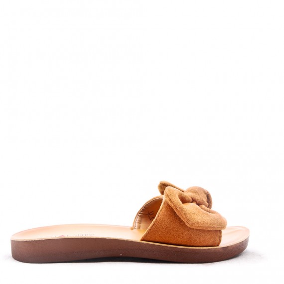 Women's faux suede slide