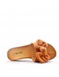 Women's faux suede slide