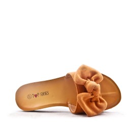 Women's faux suede slide