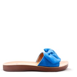 Women's faux suede slide