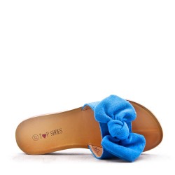 Women's faux suede slide