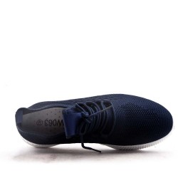 Men's textile lace-up basket