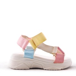 Girl's textile sandal