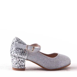 Girl's heeled pump