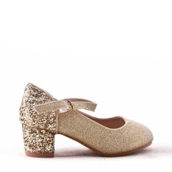 Girl's heeled pump